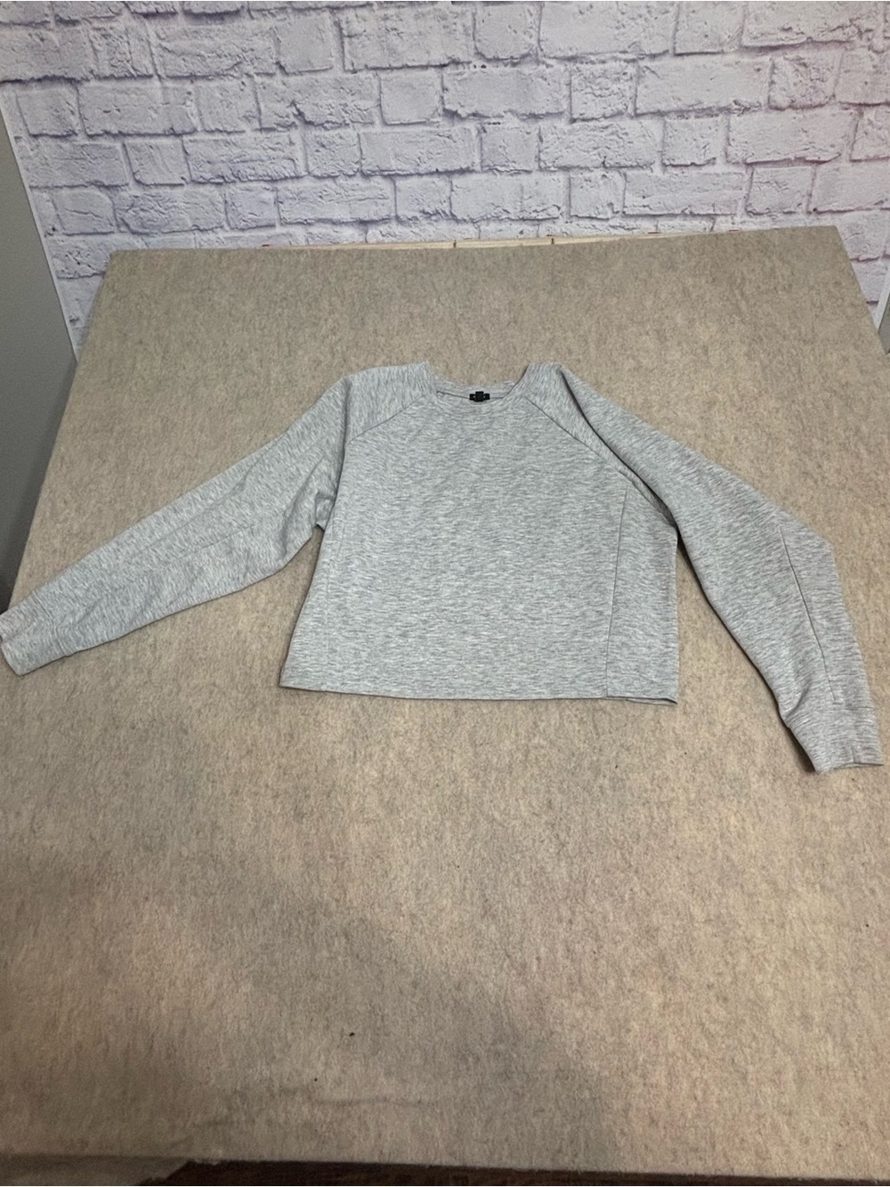 Express Light Gray Crewneck Sweater